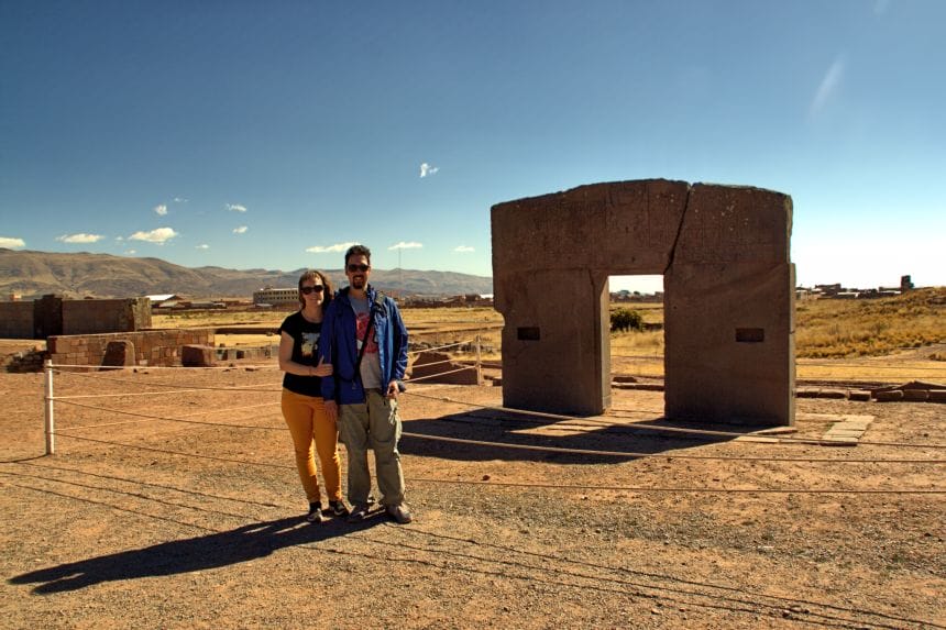 Puerta del Sol de Tiahuanaco en Bolivia