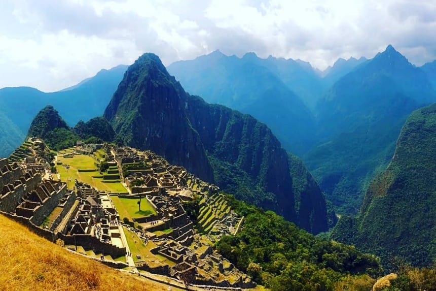 Machu Picchu con mapaymochila