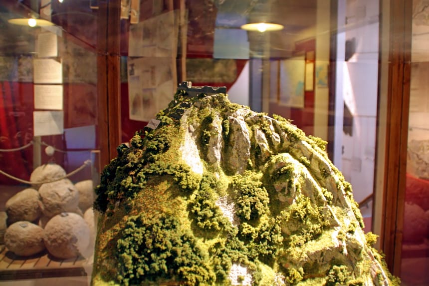 maqueta del castillo de Montségur