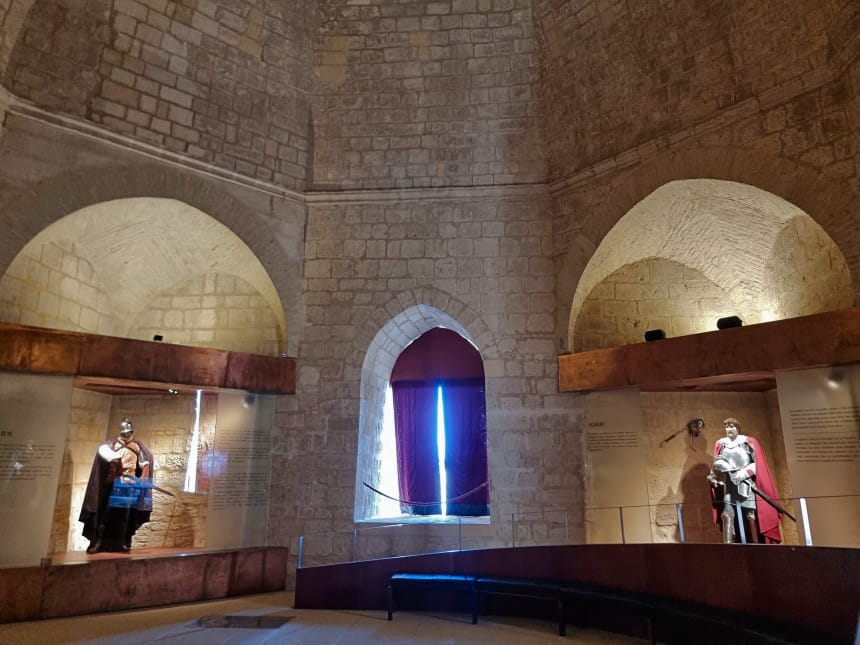 Interior de la Torre del Homenaje de la Fortaleza de la Mota